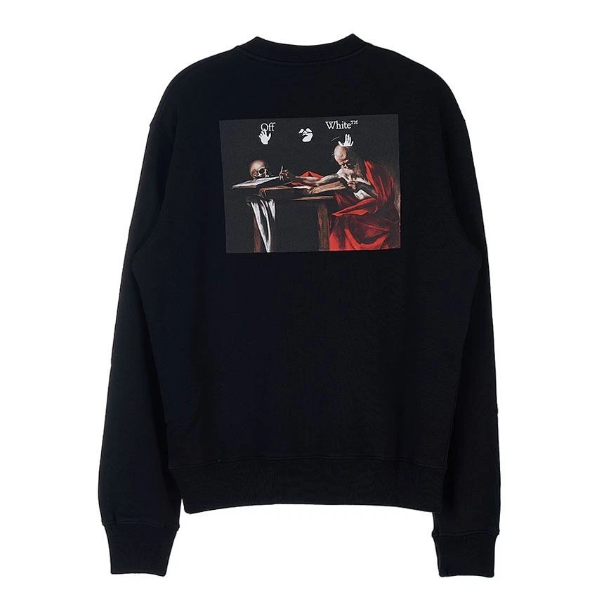 OFF WHITE Felpa uomo vernice Caravaggio bianco sporco 37057049