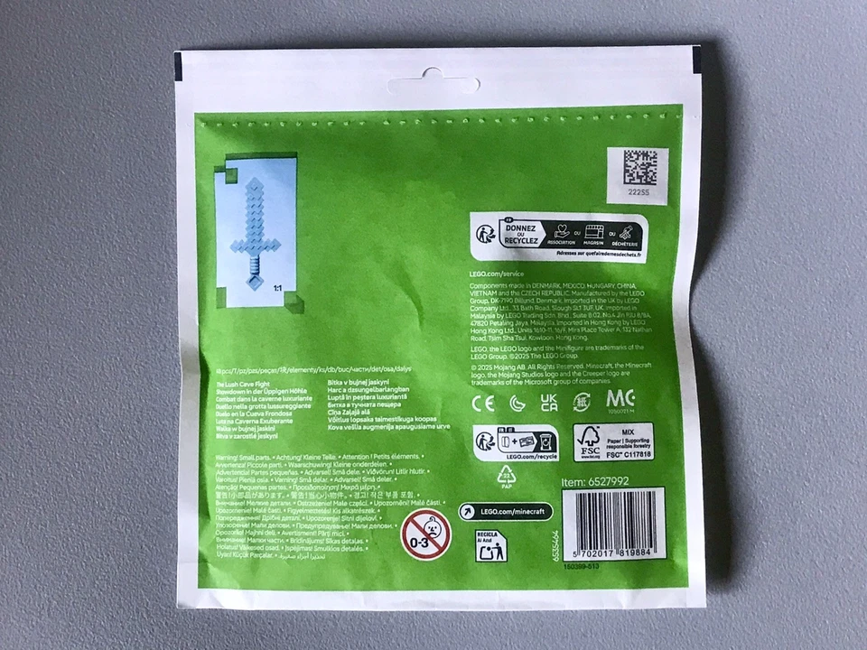 ⚔️LEGO Minecart 30705. The Lush Cave Fight. Année 2025. - 2 figurines. - Photo 2/2