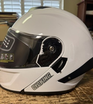 CYCKING Full Face Motorcycle Helmet Adult Smoked Sunshield Men Women SIZE XL