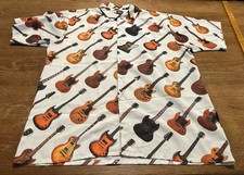Gibson Guitar Gibson Tour Wear All Over Print AOP Button Up Shirt Size L