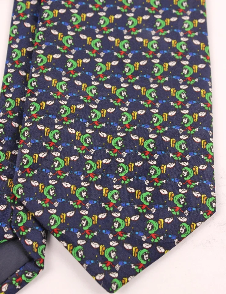 Винтажный мужской галстук Marvin the Martian 1999 Looney Tunes, Warner Bros - Изображение 2 из 4