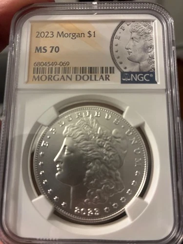 2023 $1 Morgan Silver Dollar NGC MS70 Morgan Label