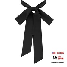 Bow Tie for Women Self Tie Womens Bow Tie, Solid Color Ribbon Bowtie for Black
