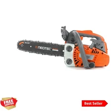 12'' Top Handle Gas Chainsaw,2-Stroke 25.4cc Portable Chain Saws for Trees Ga...