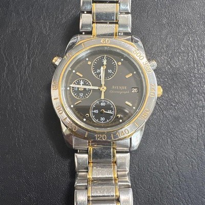 Avenue 1992 Rare Analog Quartz Chronograph Working