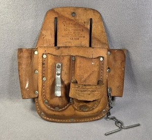Vintage Nicholas Pro-Line Professional Cowhide Tool Pouch No.438, Los Angeles