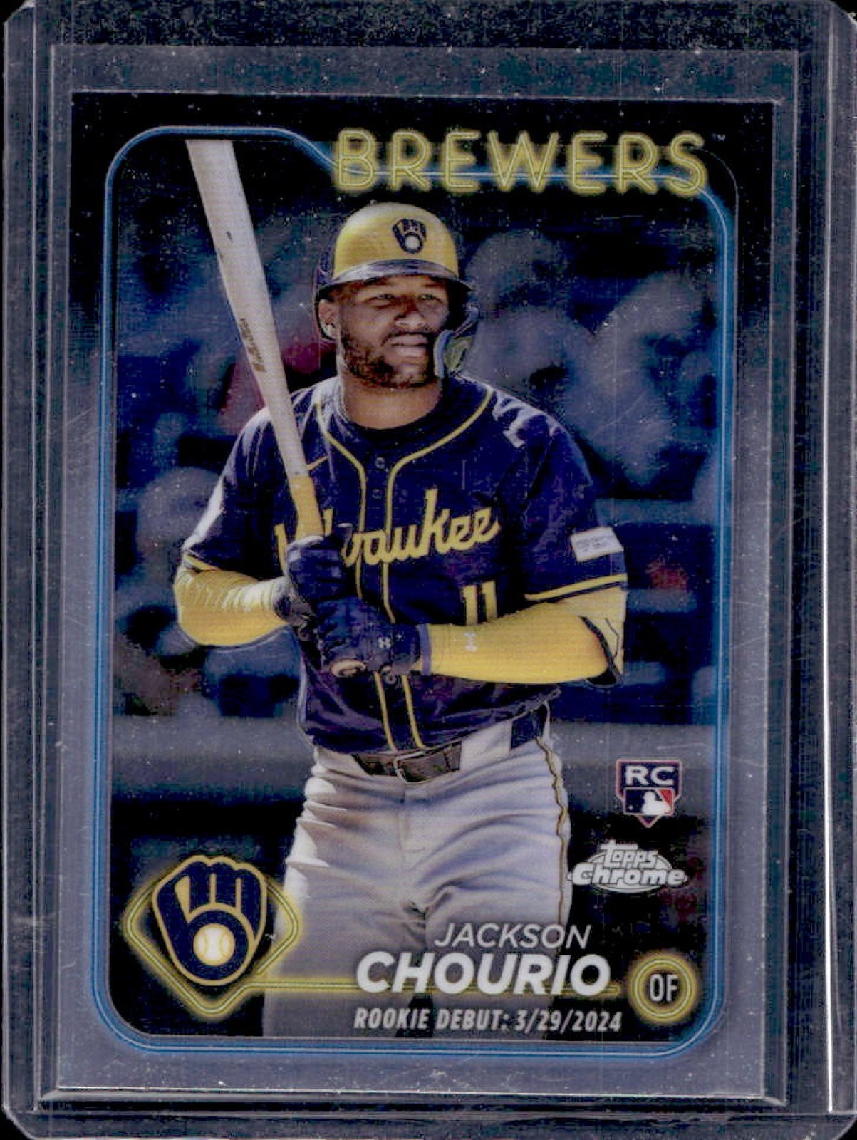 2024 Topps Chrome Update Jackson Chourio RC Rookie #USC30 Brewers