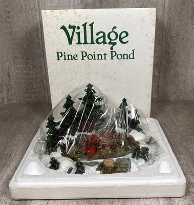 DEPARTMENT 56 Dept 56 Heritage Village Collection Village Pine Point Pond #52618 w/Box
