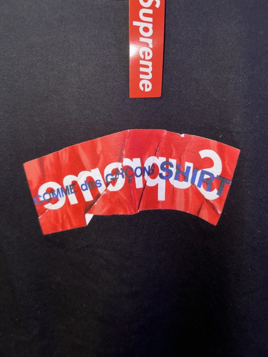 NEW! Supreme x CDG Comme des Garcons Box Logo Tee - Size NEW! Supreme x CDG Comme des Garcons Box Logo Tee - Size