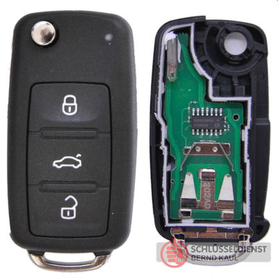Auto 3Tast. Funkschlüssel 434MHz ID48, 5KO 837202 AD für VW GOLF 6 Passat Jetta