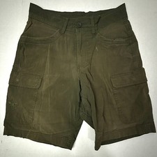 Boy Cub Scouts of America Switchback Cargo Shorts Mens 30 Green Cotton Blend