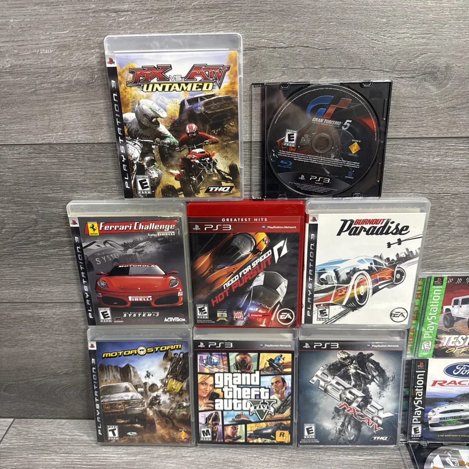 Sony PlayStation 3 1TB SSD CARRERAS TODOTERRENO PAQUETE! Lote Consola PS3 Super Slim Foto 3 de 4