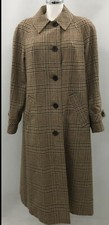 Aquascutum Trench Reversible Coat Midi Cream Outerwear Winter Coat Size Uk 14