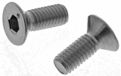 M3x14mm Acier Inoxydable Tête Hexagonale Prise Vis Boulons Fraisés 25Pcs