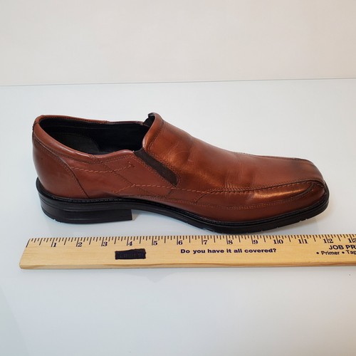 Nunn Bush Mens Brown Leather Slip On Loafer Dress Driving Shoe SZ 13 M Comfort - Picture 13 of 14