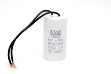 8UF 450VAC Motor Run Capacitor 450V AC CBB60 8 UF Round White 50/60HZ Cap WIRE