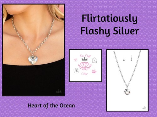 Silver HEART Necklace NWT LQQK 
