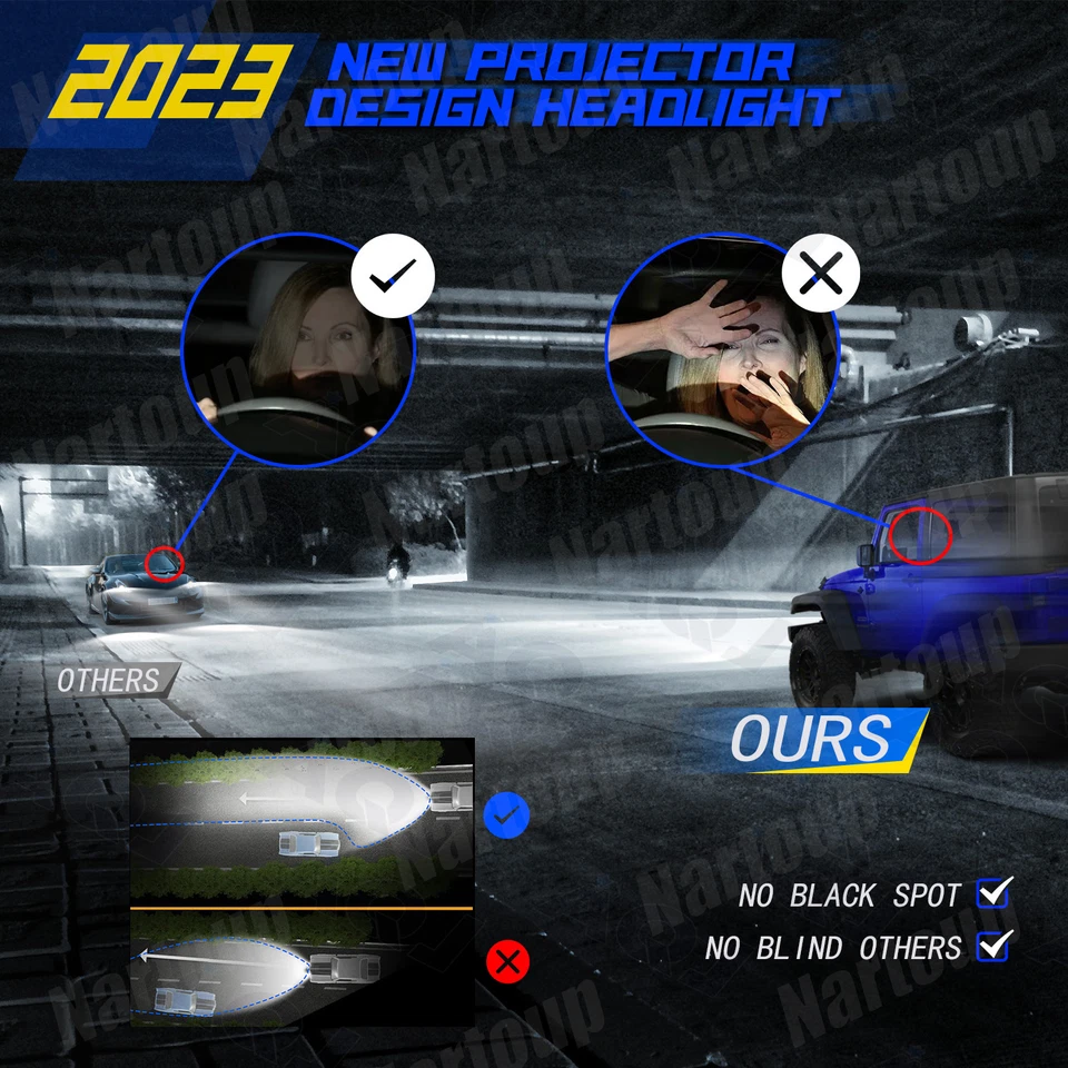 4x 5 3/4" 5.75" Faros LED HI/LO Beam para Pontiac GTO Grand Prix Firebird Foto 4 de 4