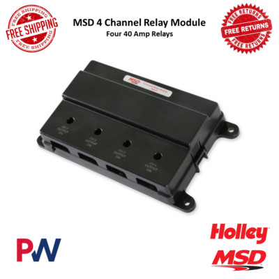 MSD 4 Channel Relay Module Independent 40A Outputs | 7V to 20V Supply #7566-4