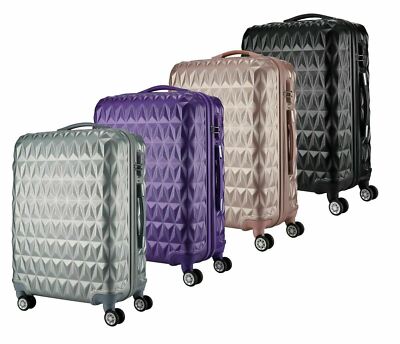 ABS Hartschalen-Kabinenkoffer Koffer 4 Rollen Gepäck leicht 20'' 24'' 28'' NEU