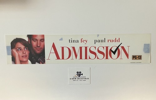 📽 Admission (2013) - Paul Rudd - Double-Sided Movie Theater Mylar Poster 5x25"
