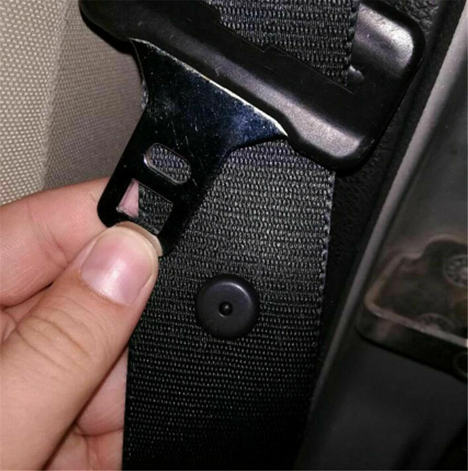 5Pcs Black Clip Seat Belt Stopper Buckle Button Fastener Safety  Car Accessories - Image 4 of 4