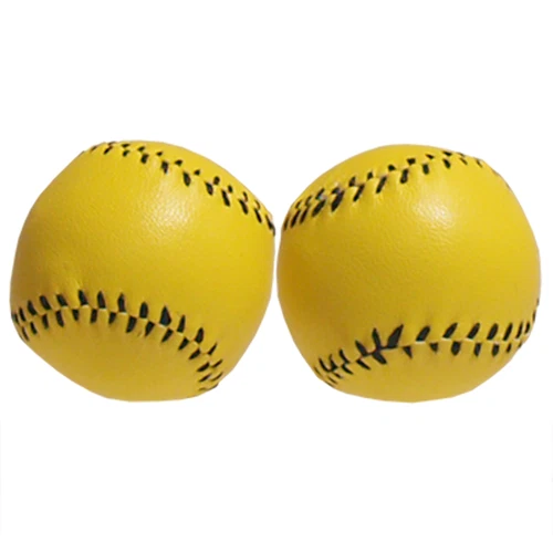 Chop Cup Balls Yellow Leather (Set of 2) by Leo Smetsers - Trick - Picture 1 of 1