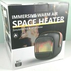 COUNTRY-GLOW Immersive Warm Air 800W SPACE HEATER Simulated Fire & White Noise
