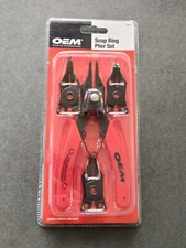 OEM TOOLS 25012 4 in 1 Combination Snap Ring Pliers Set, Industrial Grade
