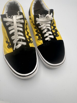 Vans X Peanuts Charlie Brown Good Grief Mens Sz 6 Women 7.5Old