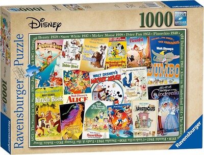 Ravensburger Disney Vintage Filmplakate 1000 Stück Puzzle