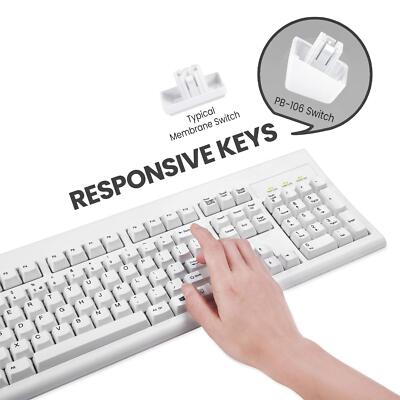 Buy Perixx Periboard-106 Wired Full Size Keyboard Curve Ergonomic
