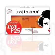 Original Kojie San Skin Lightening Kojic Acid Soap 100g x 3 Bars