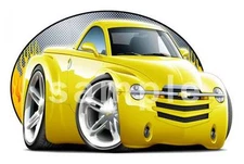 Pickup Truck SSR Replica Cartoon T-Shirt #9231 automotive art