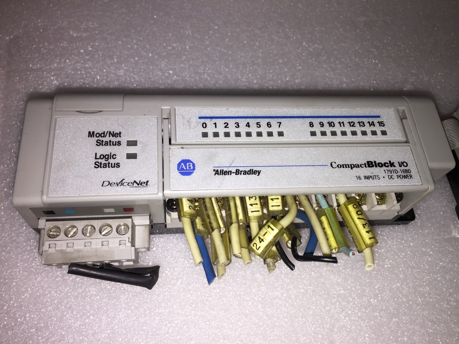 Allen Bradley 1791D-1680 Ser.C & 1791D-0V16PX Ser. A, DeviceNet Compact ...