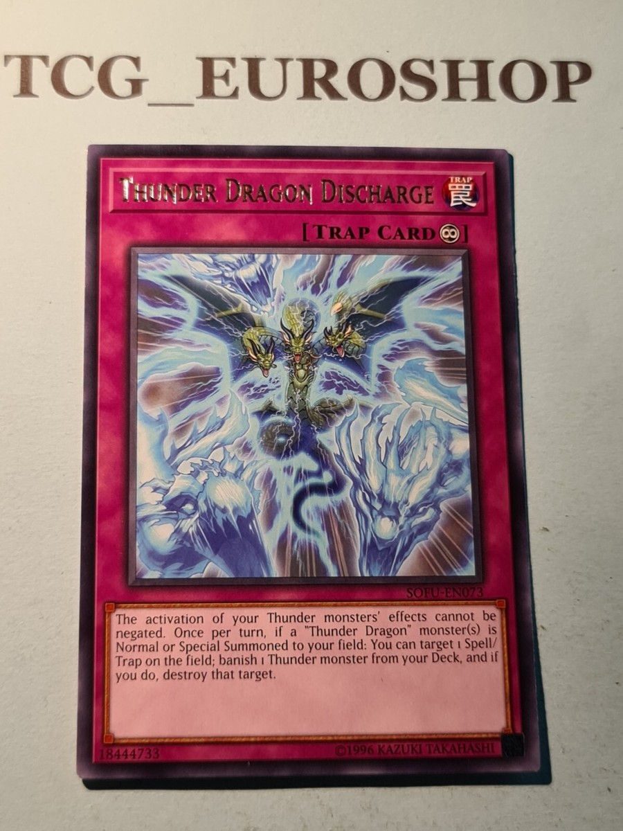 Thunder Dragon DischargeYUGIOHSOFU2018RAREENGLISHNM #2918