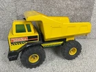 Vintage Tonka Tough Classic Steel Mighty Diesel Dump Truck Movable Yellow