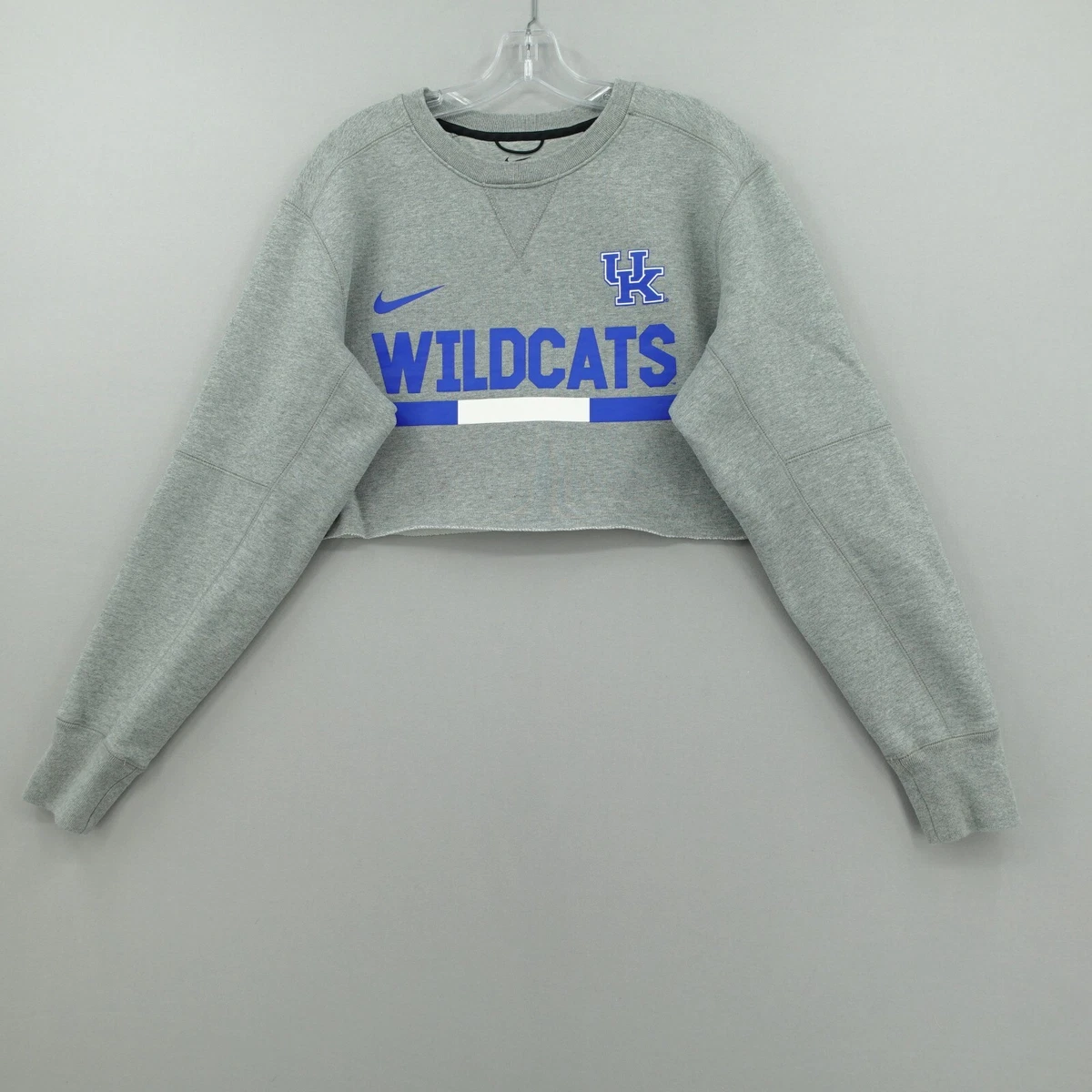 Kentucky Wildcats Cropped Nike Sweatshirt Women XL Gray Swoosh