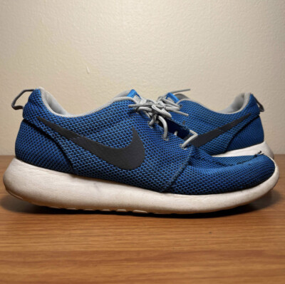 roshe run blue and white
