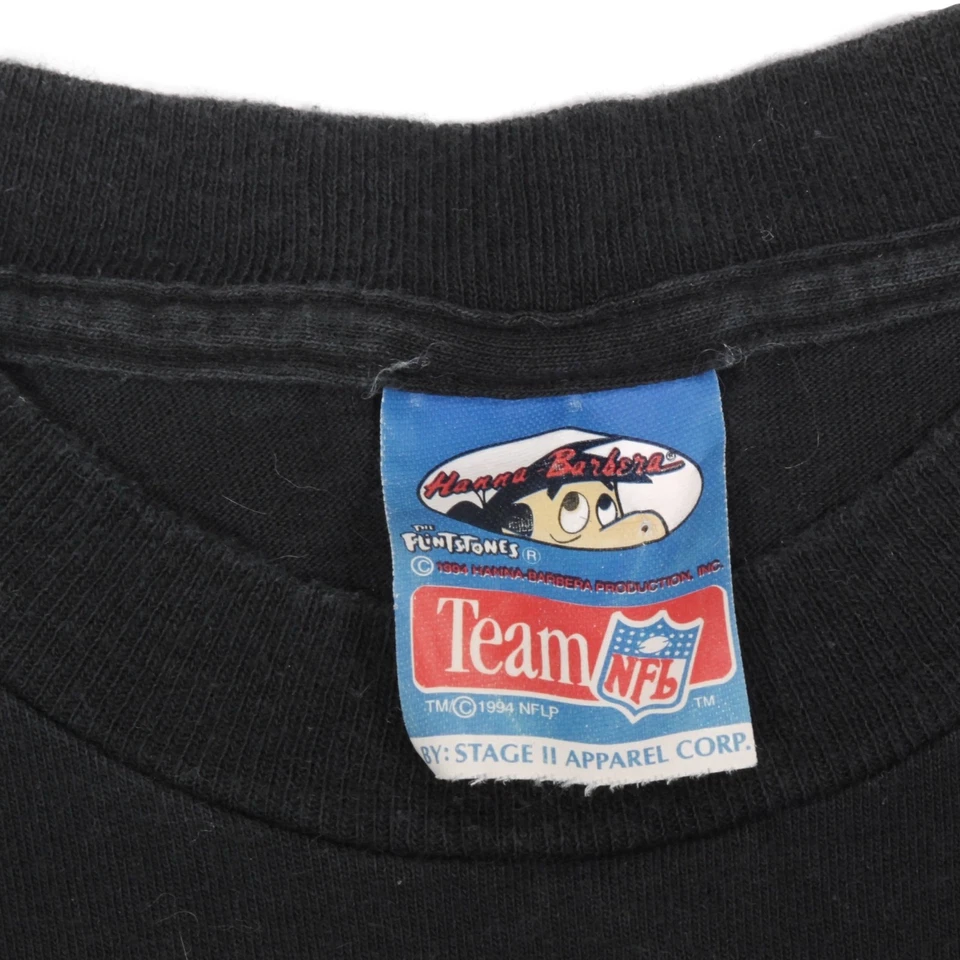 Vintage 1994 Dallas Cowboys Flinstones Men's T-Shirt size M 90s NFL - 873 - Image 4 of 4