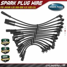 14pcs Spark Plug Wire Sets for Jaguar XJ12 1989-1996 XJS 1989-1995 XJRS 6.0L 8mm