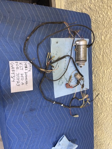 1982 Kawasaki Klt 250 Main Engine Wiring Harness Starter Motor 105 - Picture 18 of 19