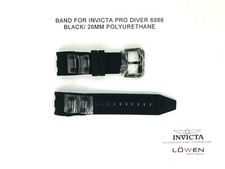 Authentic Invicta Pro Diver 6986 Black Polyurethane 26MM Watch Band