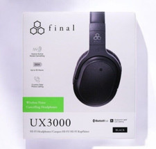 Final Audio UX3000 Headphones Black Noise canceling Bluetooth  Wired FI-UX3DPL