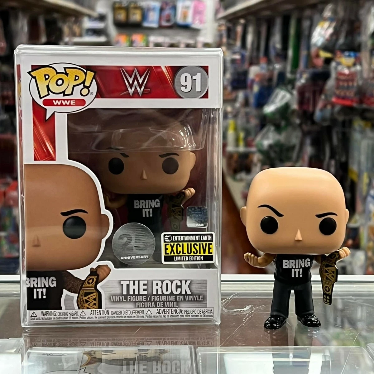 Funko pop wwe the rock deals
