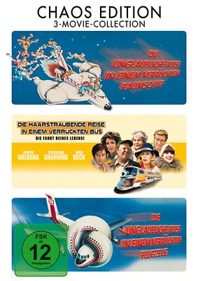 Die unglaubliche Reise in einem verrückten Flugzeug + Raumschiff + Bus 3-DVD-NEU