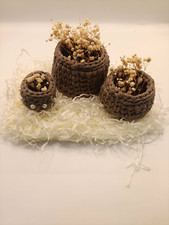 Brown Handmade Crochet Home Accessories