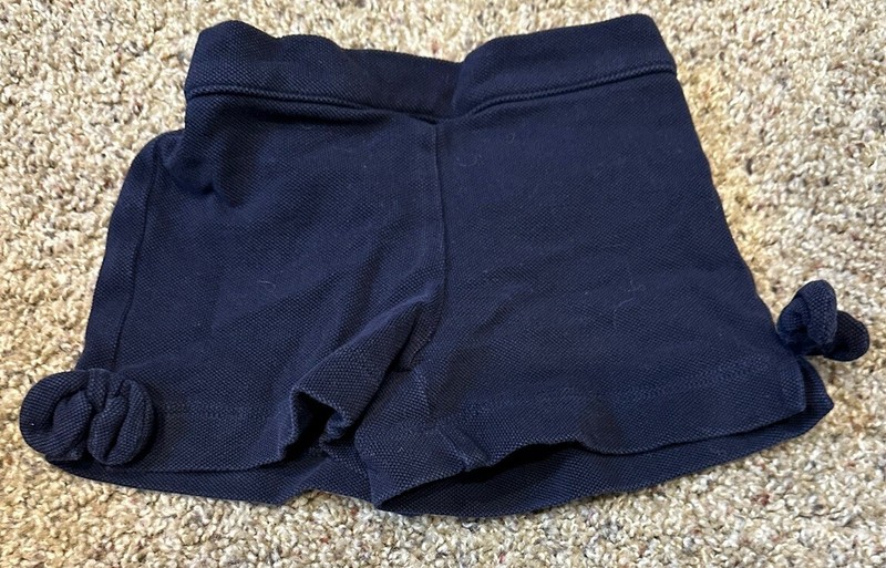 Bella Bliss Girls Navy Blue Shorts Size 2t Bow NWOT