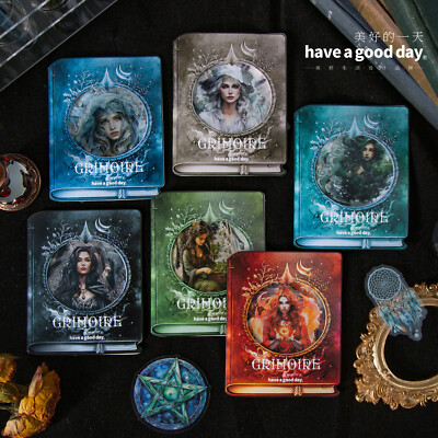 Holy Magic Book PET Stickers Forest Sea Vintage 40pcs/pack Witch Scrapbooking
