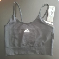 Adidas Seamless Bra Ld23 Black 8-10 (S) NEW RRP 22.99
